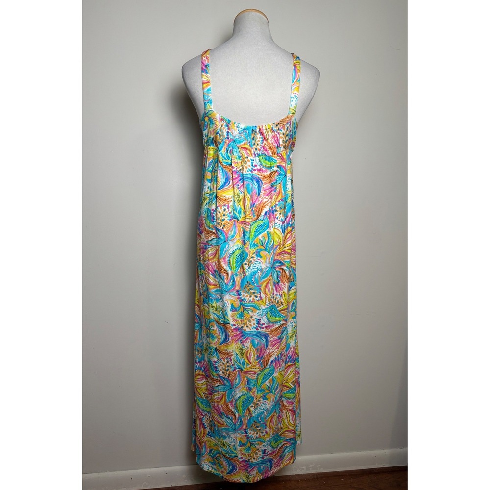 Stella Parker Tropical Floral Maxi Sun Dress XL Coastal Resort Summer Travel - Picture 2 of 8